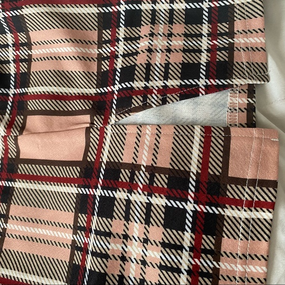 SHEIN Tartan Mini Bodycon Skirt - Picture 5 of 6